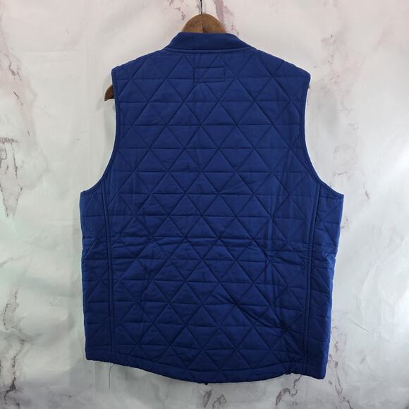 Chubbies Jacket Mens Medium Blue Vest Quilted Nylon Bomber Rooster Easy Going - Picture 5 of 11